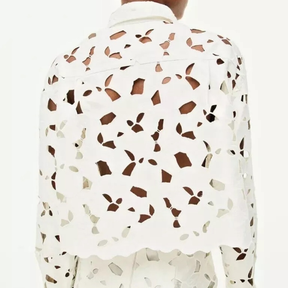 H&M Satin Eyelet Shirt—Rare/Sold Out! - Picture 4 of 7